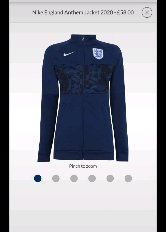 nike england anthem jacket mens